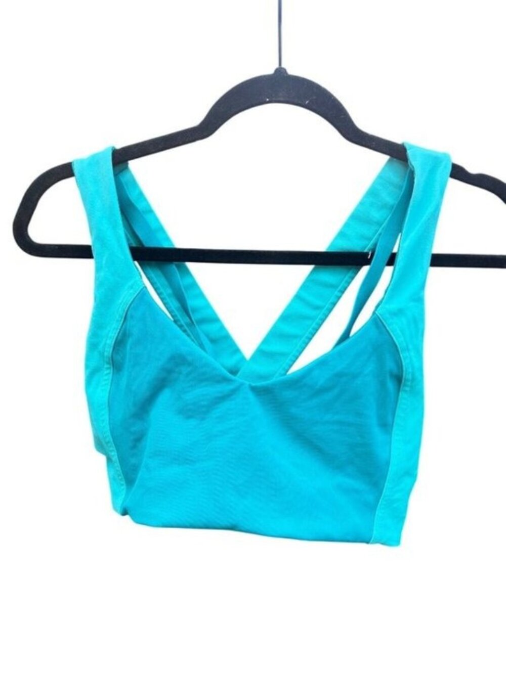 Lululemon Crossback Light Support Sports Bra Turquoise Size 8 1940
